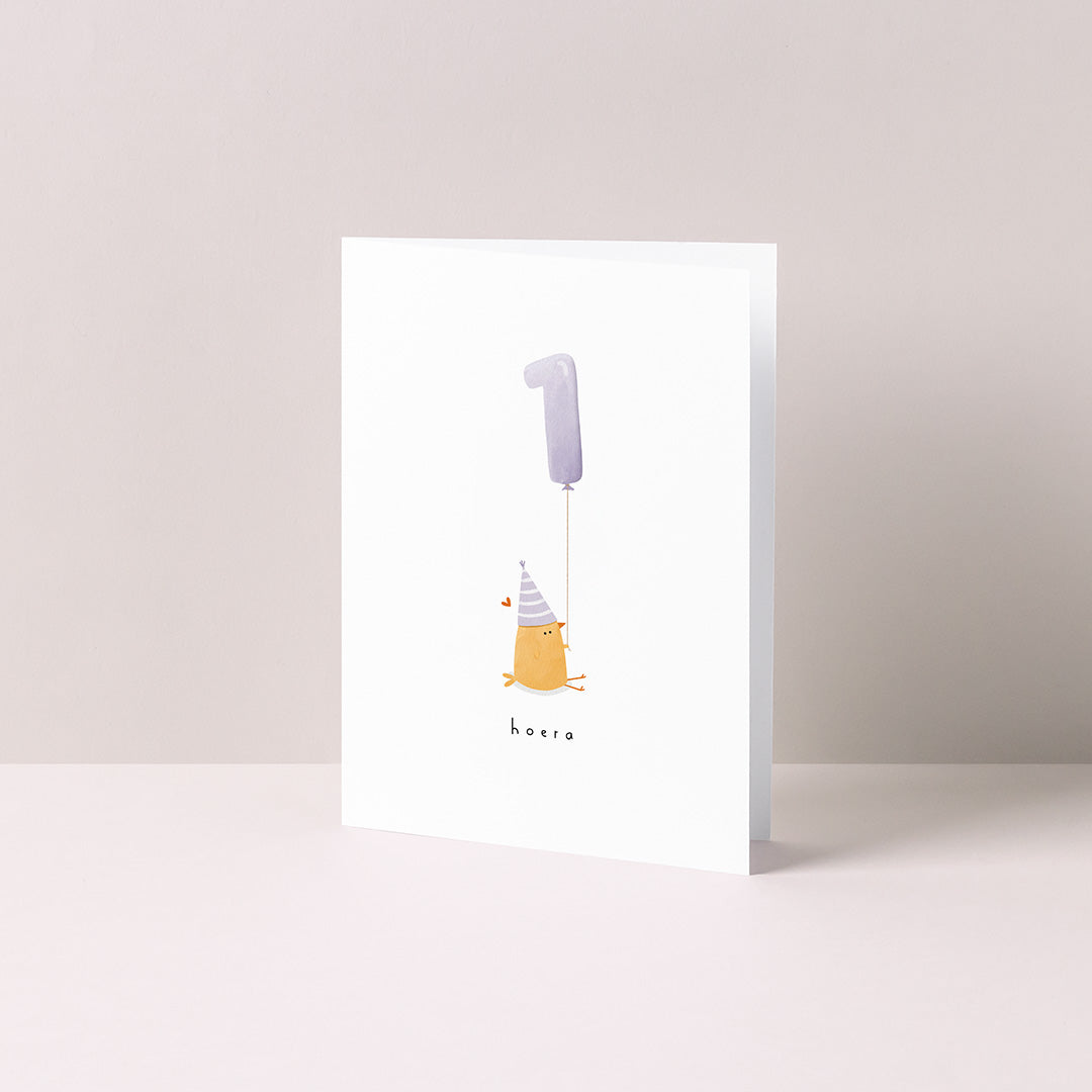 Gevouwen kaart: 1 jaar