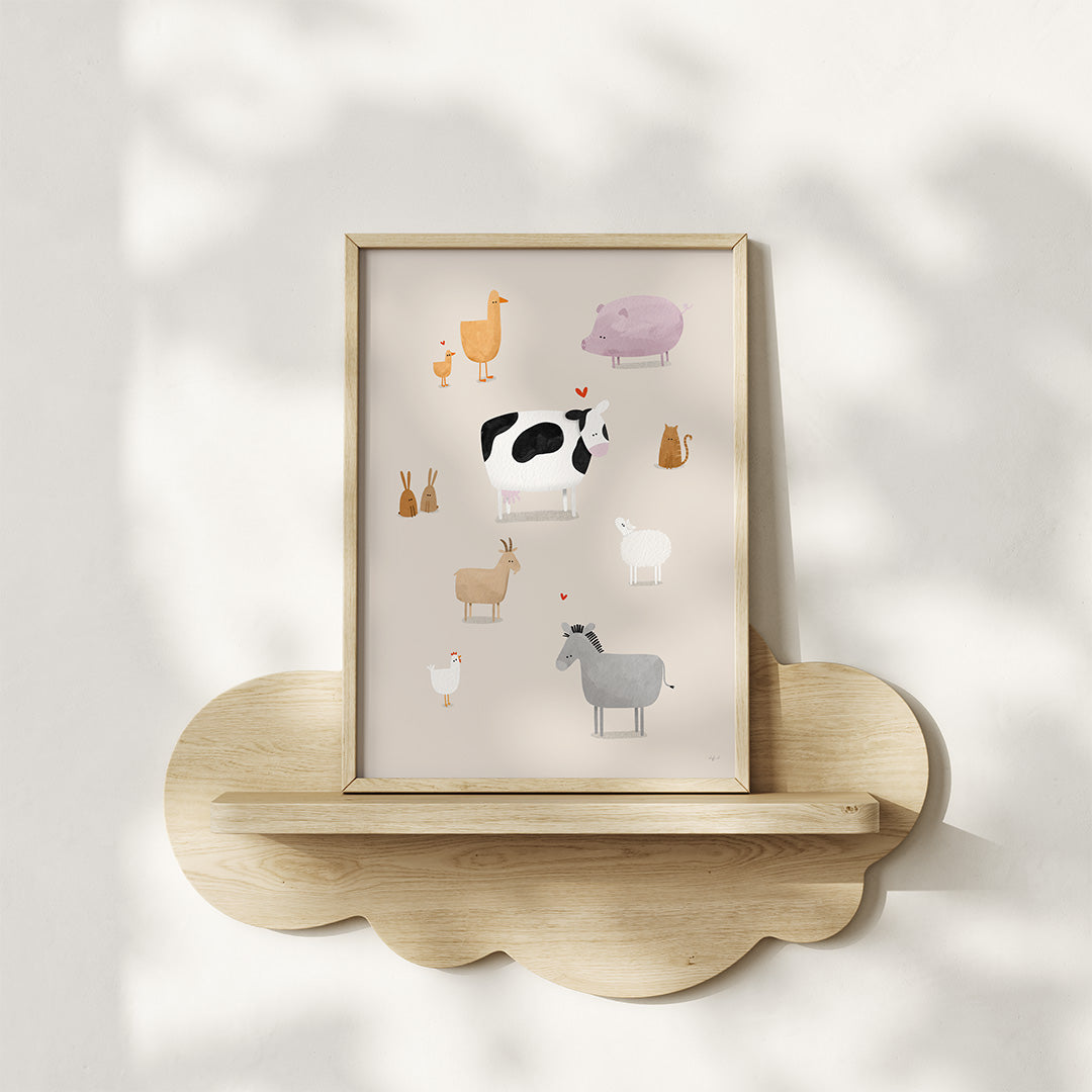 Poster: Boerderij dieren