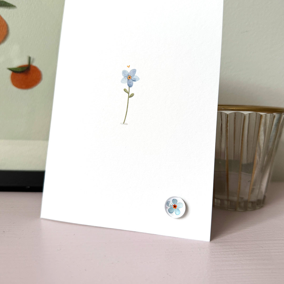 Kaartpin: Vergeet-me-nietje