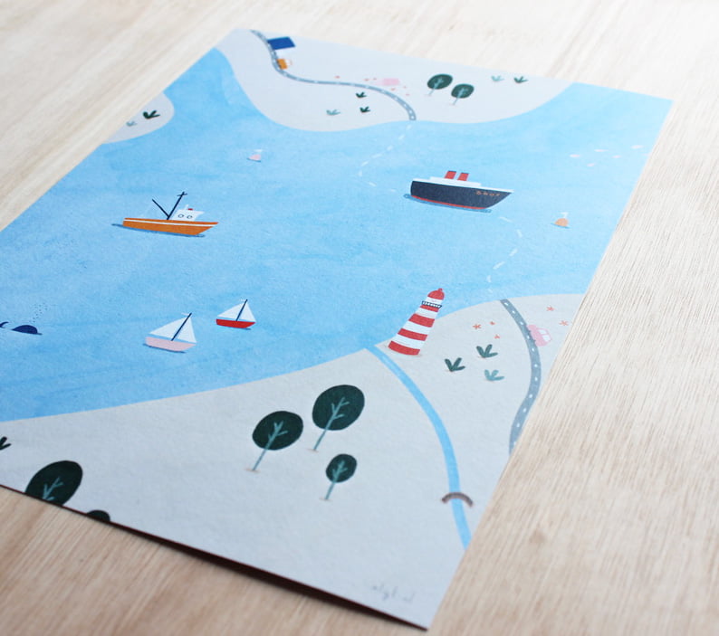 A4 Poster - Overzees