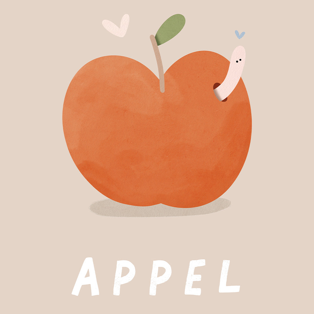 Woorden poster: Appel