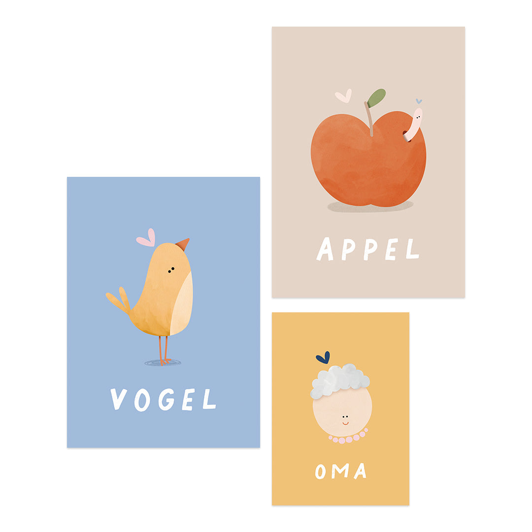 Woorden poster: Appel