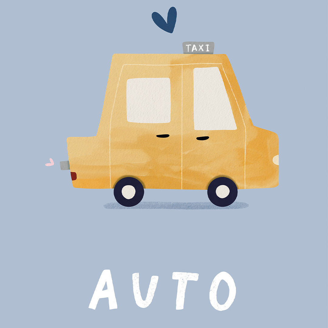 Woorden poster: Auto