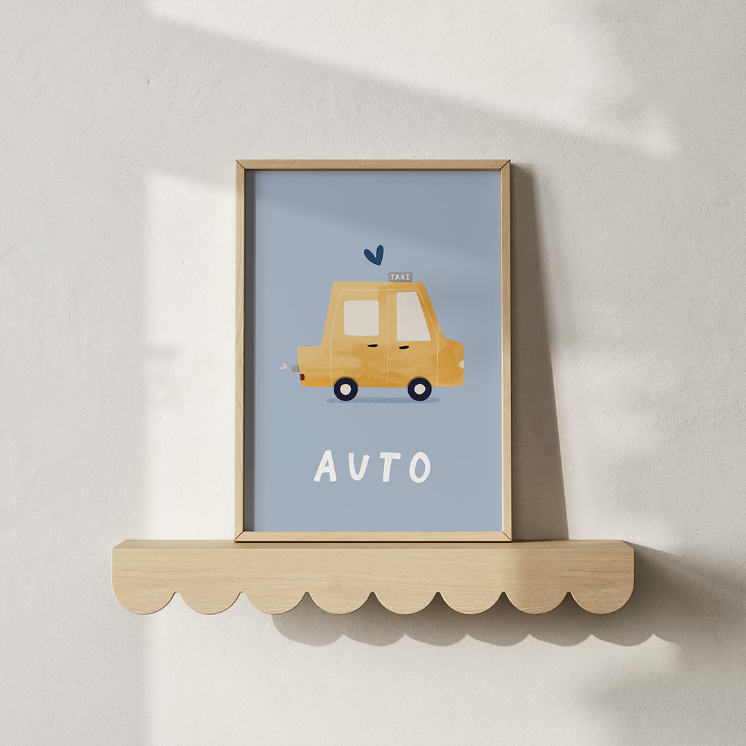 Woorden poster: Auto