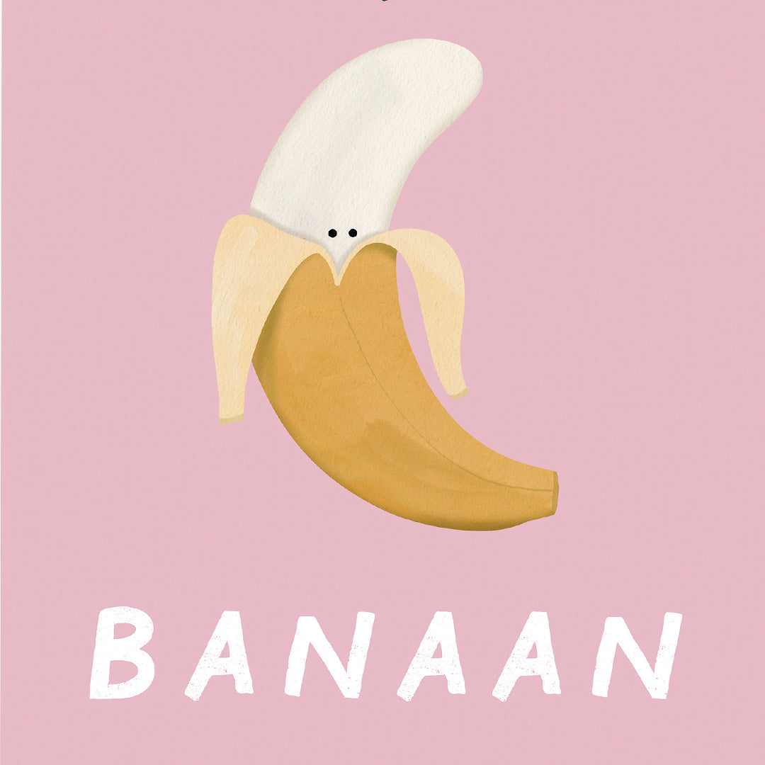 Woorden poster: Banaan