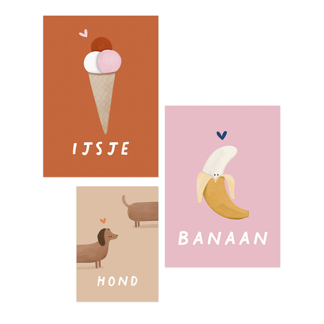 Woorden poster: Banaan