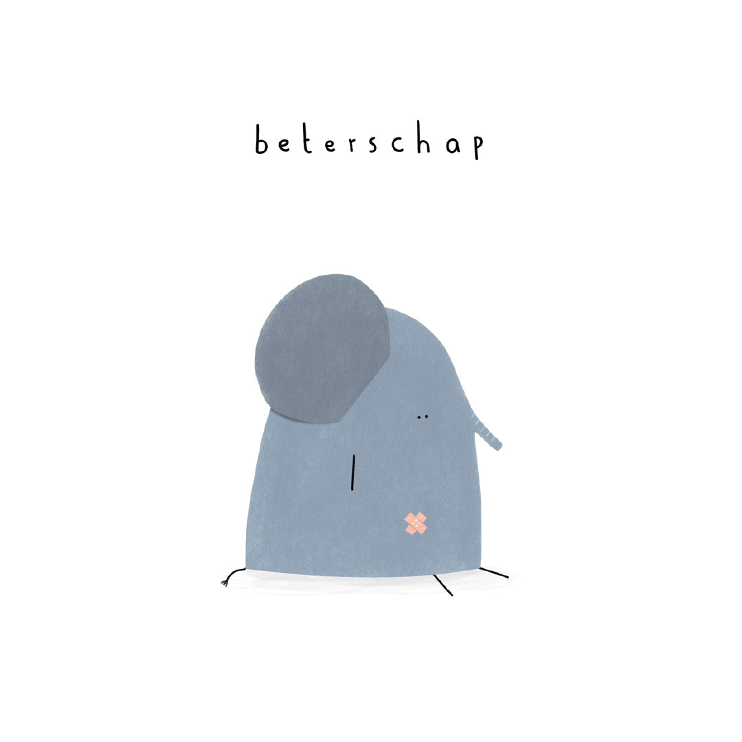 Gevouwen kaart: Beterschap