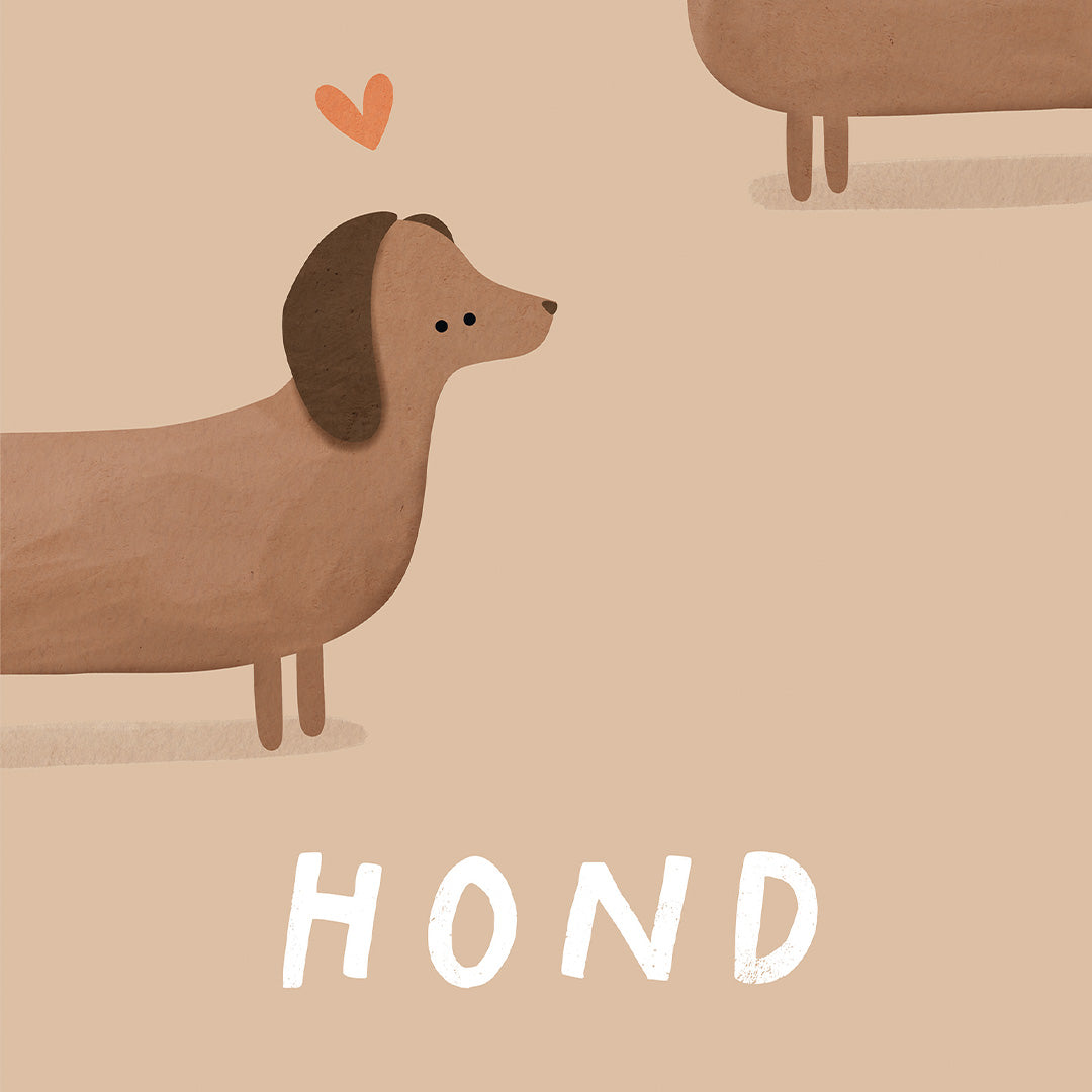 Woorden poster: Hond