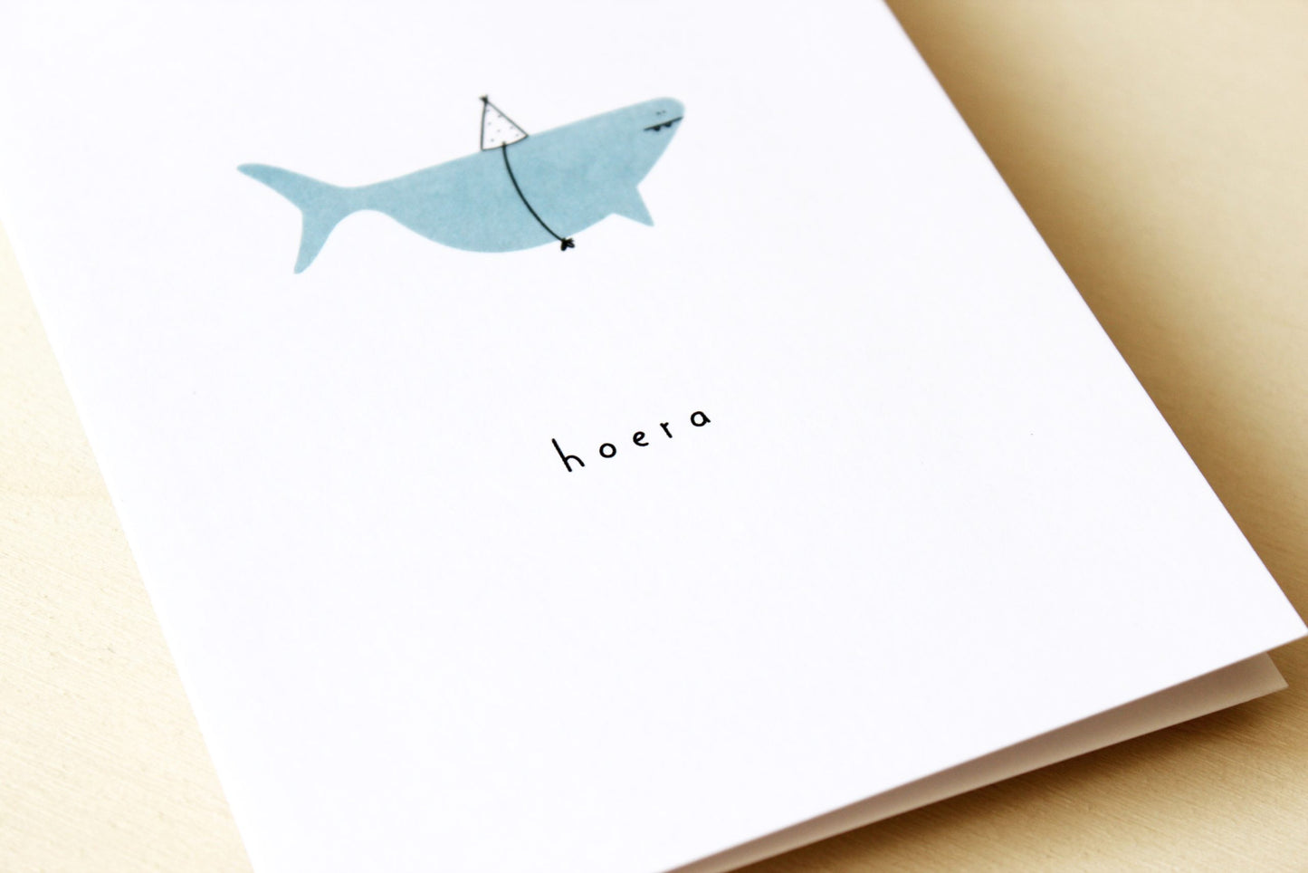 Gevouwen kaart: Blauwe haai