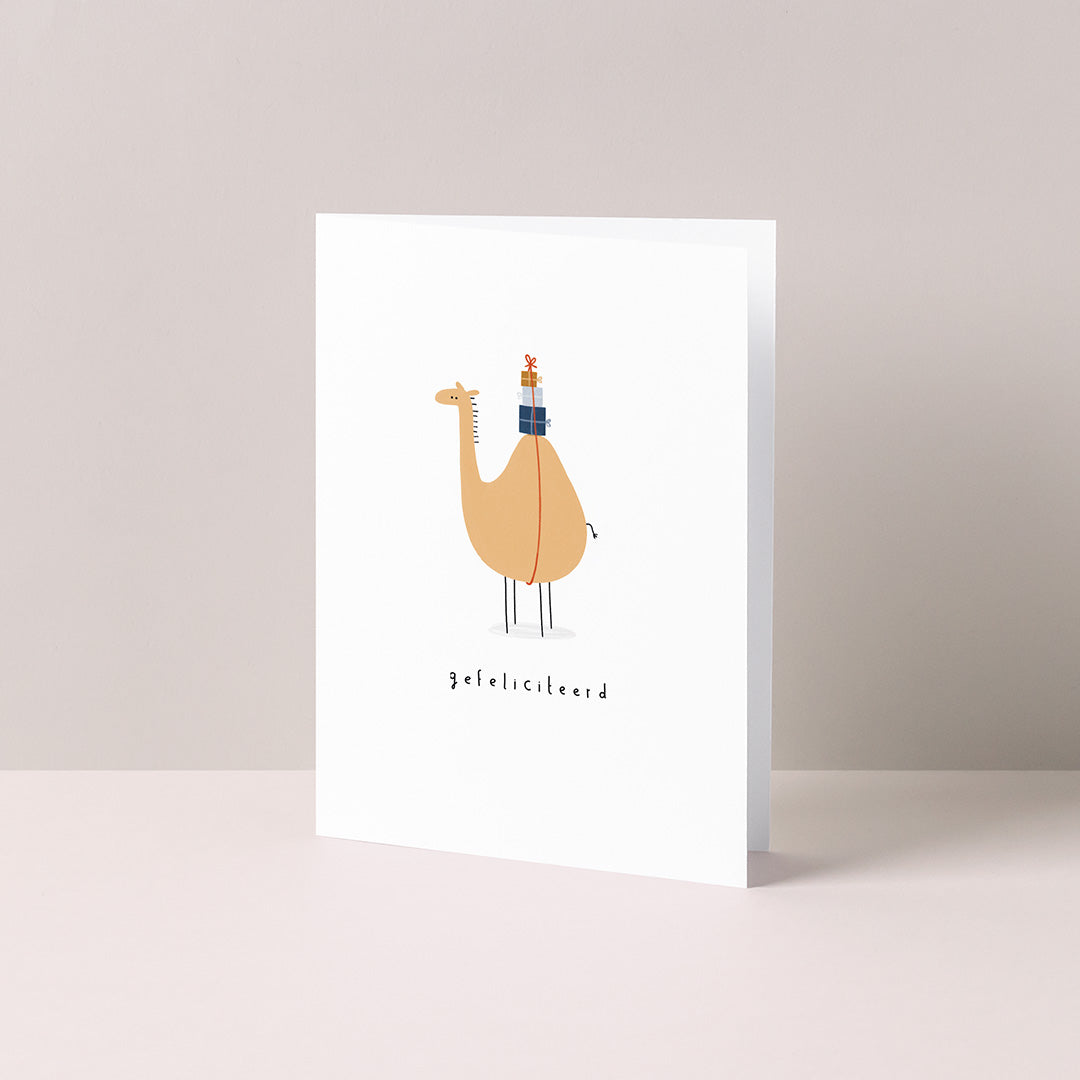 Gevouwen kaart: Kamelenfeest