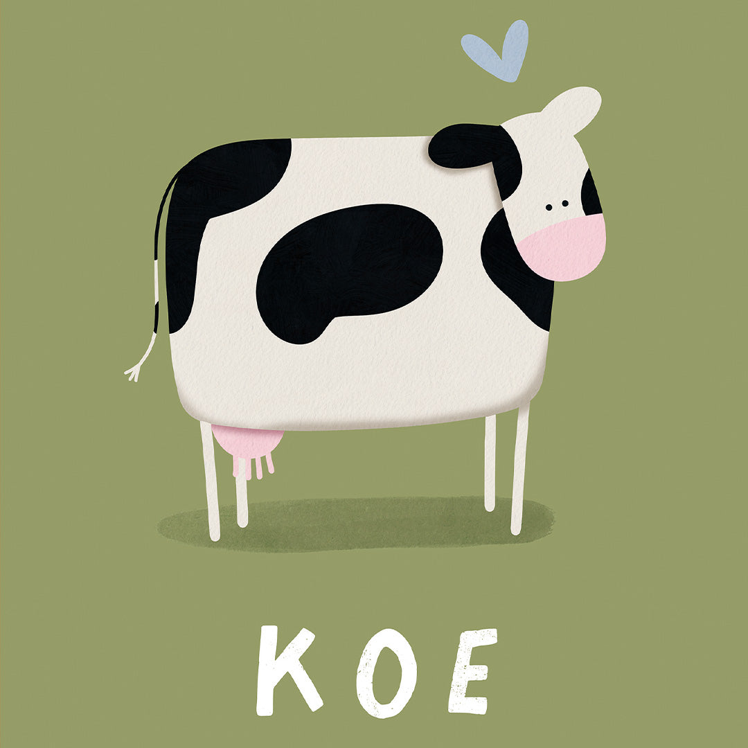 Woorden poster: Koe