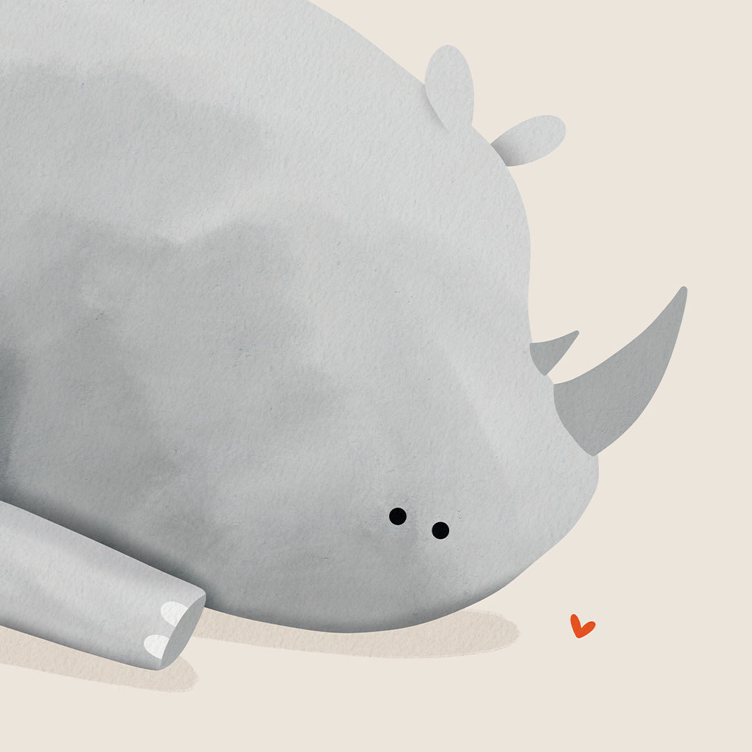 Poster: Neushoorn