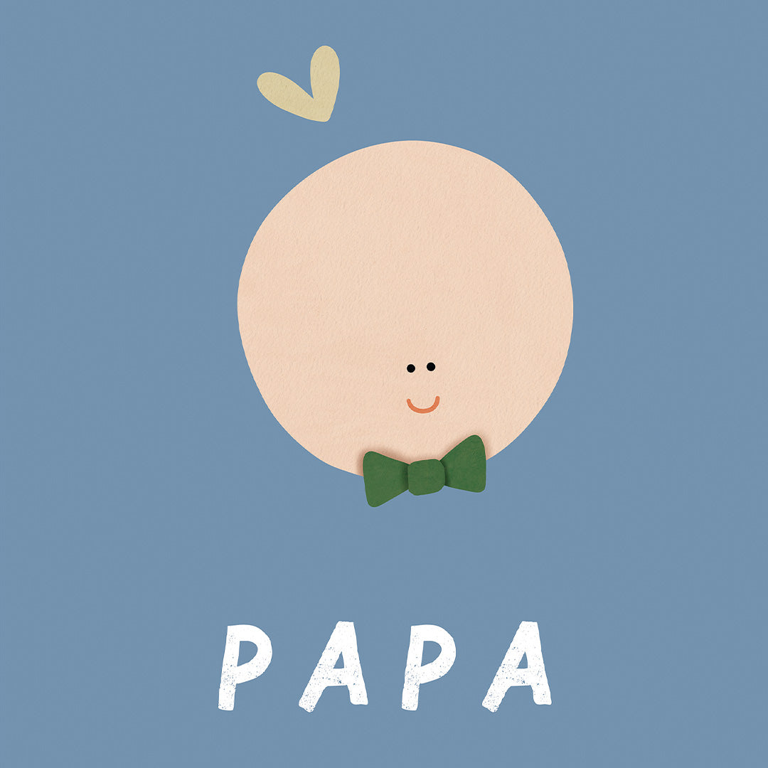 Woorden poster pastel: Papa