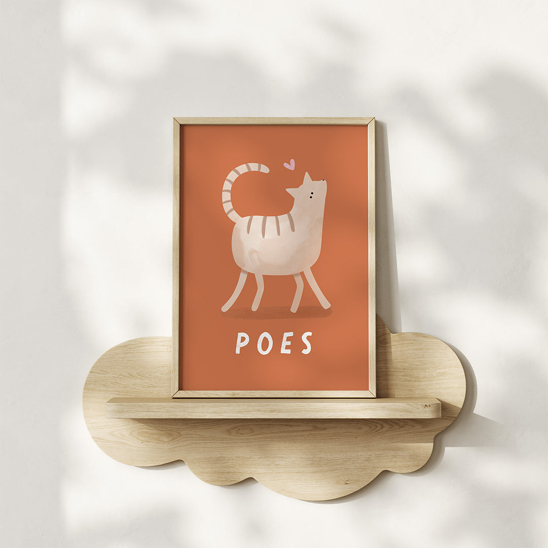Woorden poster: Poes