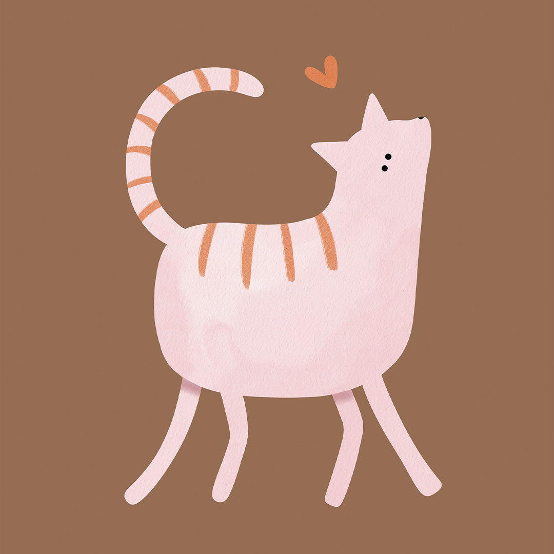 Woorden poster pastel: Poes