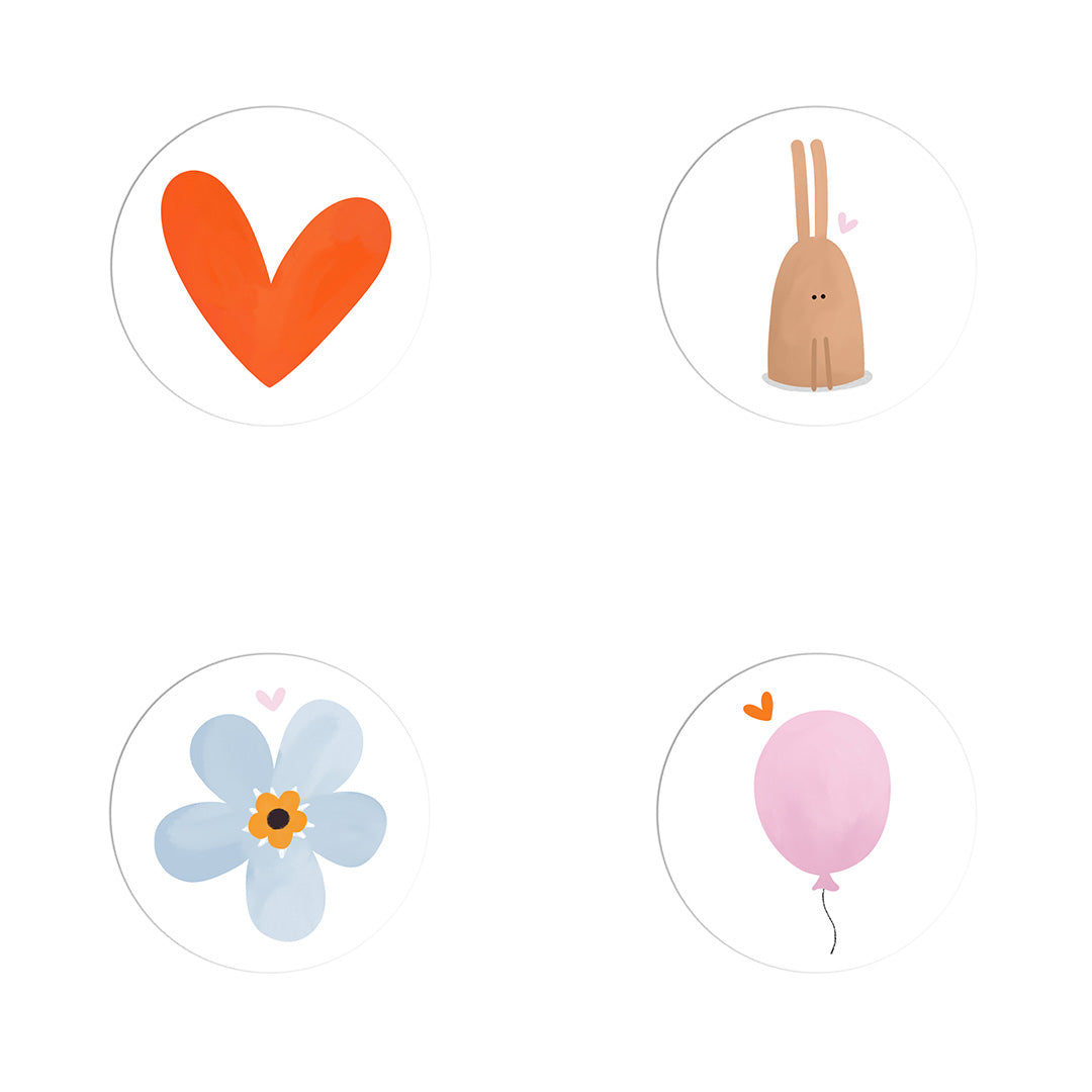 Kaartpins set van 4