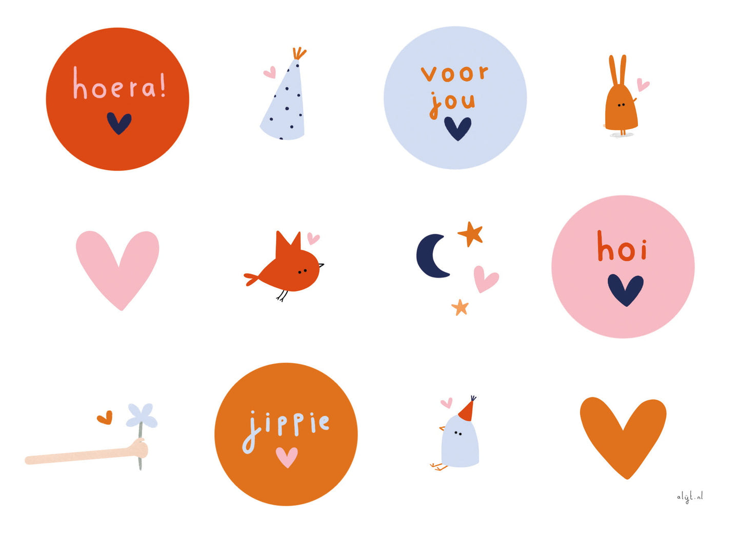 Stickers feestje