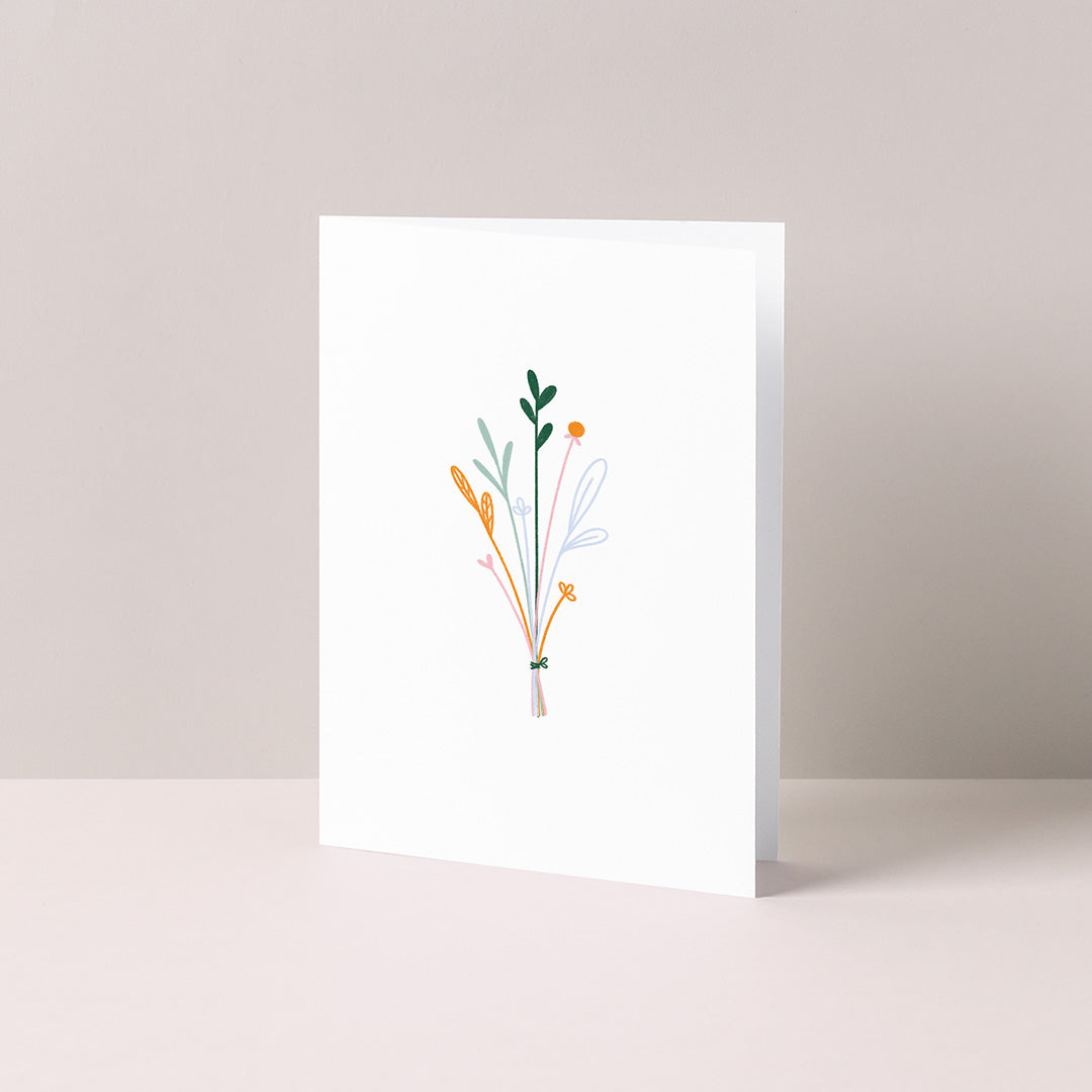 Gevouwen kaart: Bloemenbos