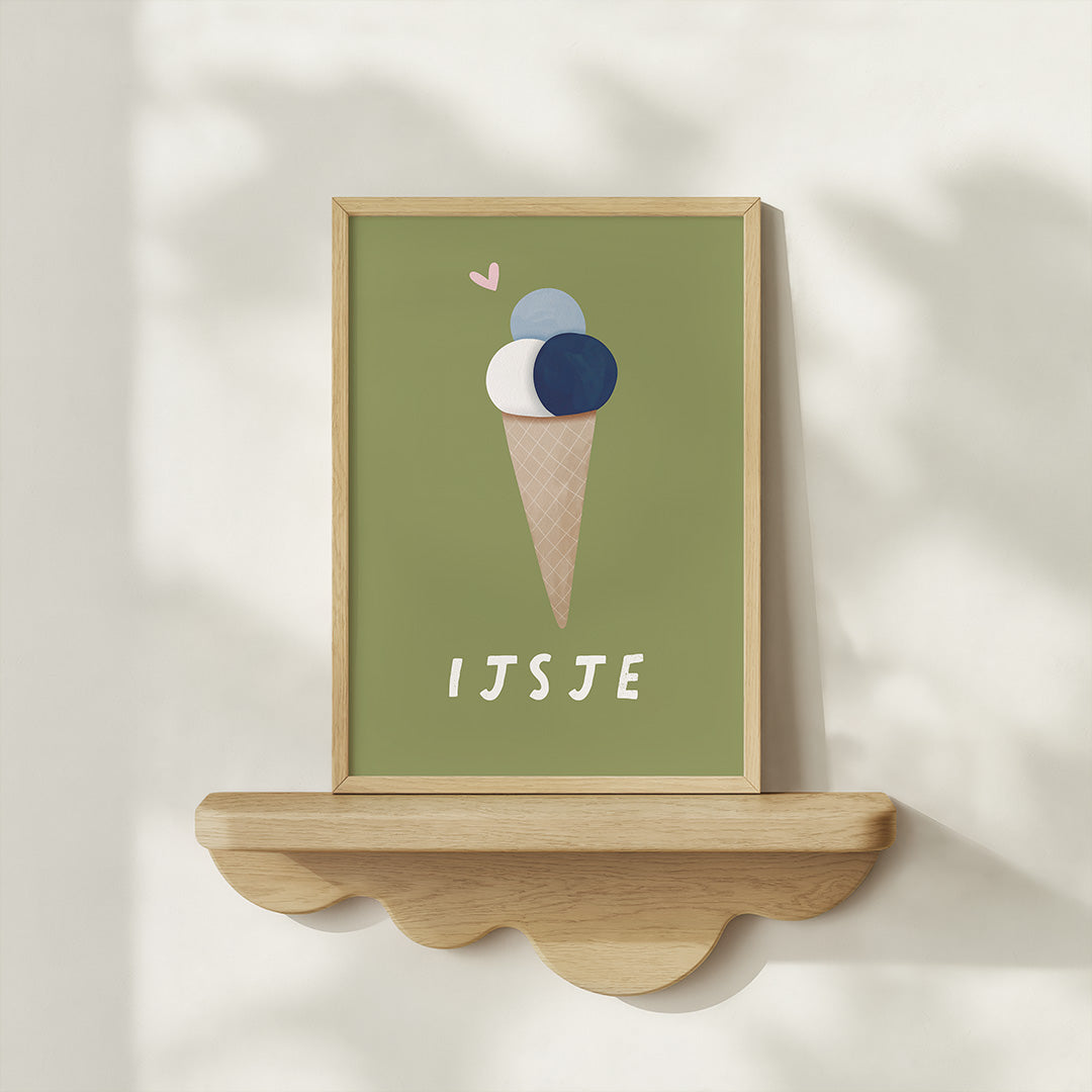 Woorden poster: IJsje jongen