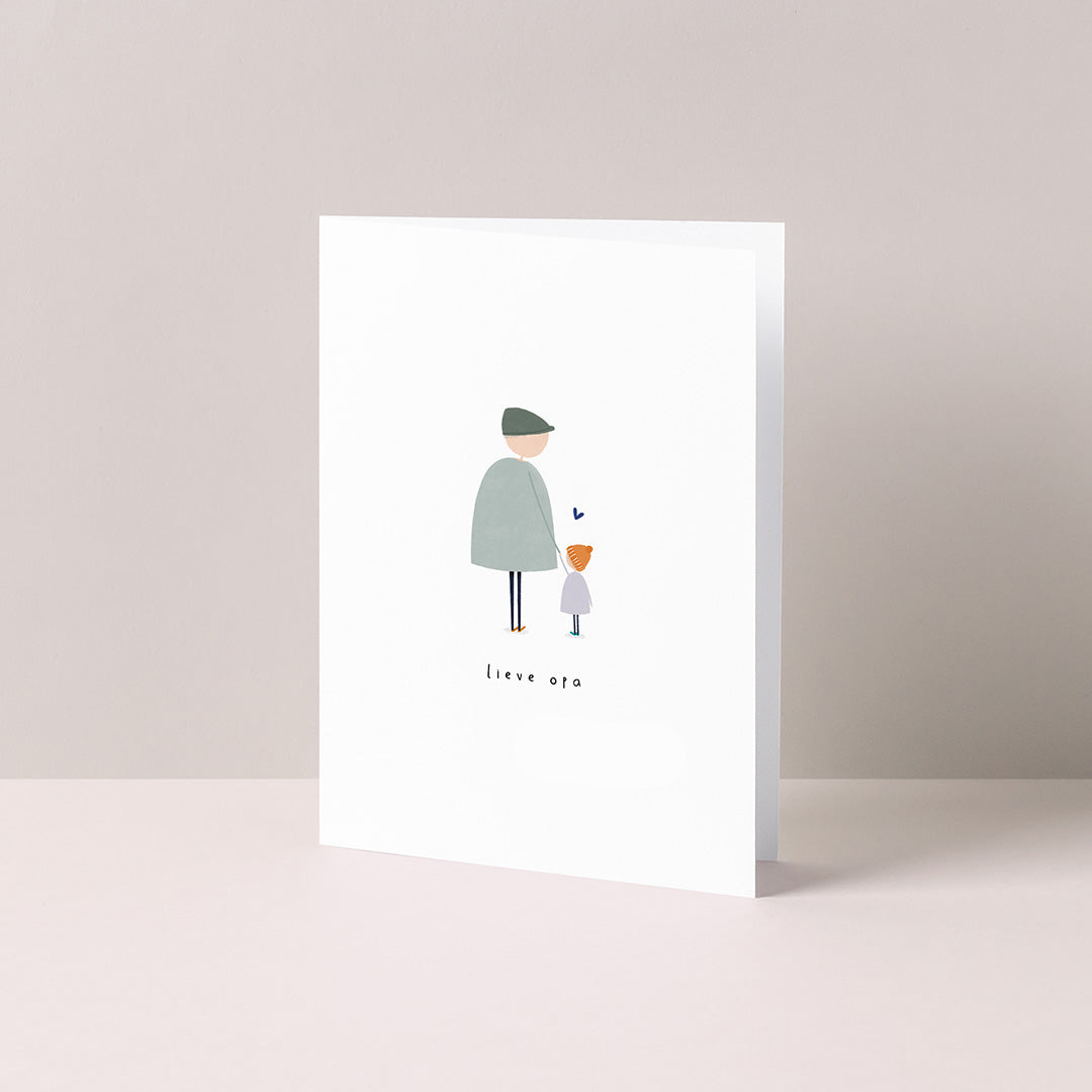 Gevouwen kaart: Lieve Opa