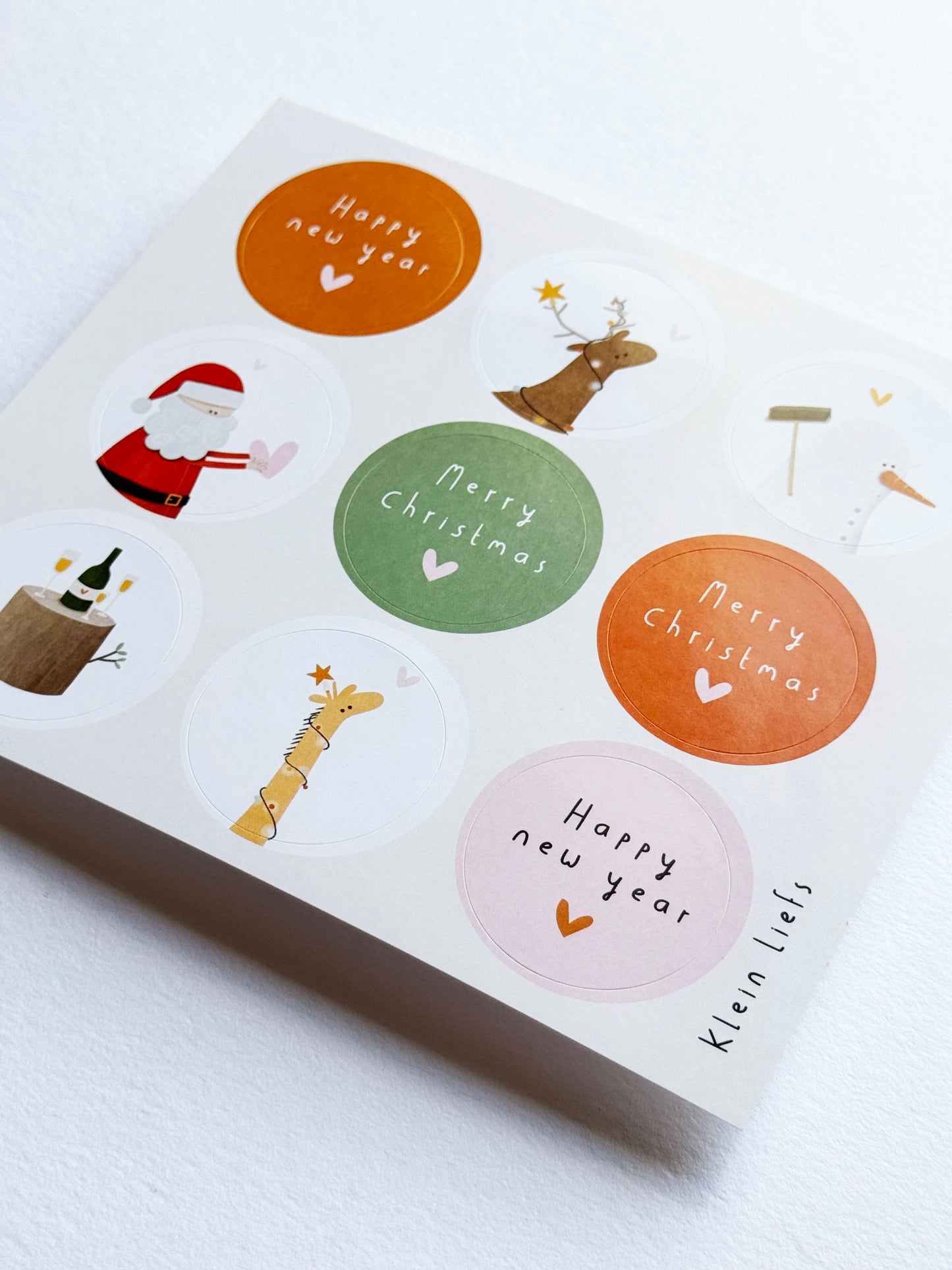 Setje van 8 kerstkaarten incl. enveloppen en stickervel!