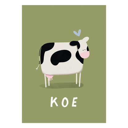 Woorden poster: Koe