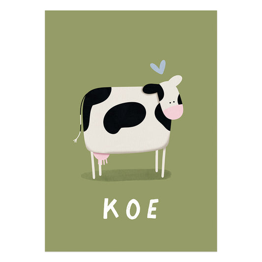 Woorden poster: Koe