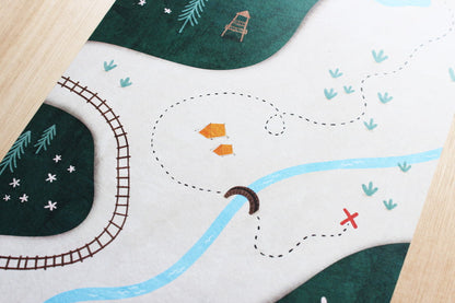 A4 Poster - Landkaart