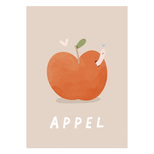 Woorden poster: Appel