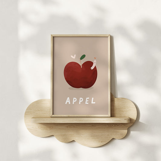 Woorden poster pastel: Appel