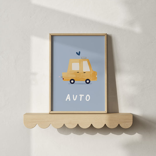 Woorden poster: Auto
