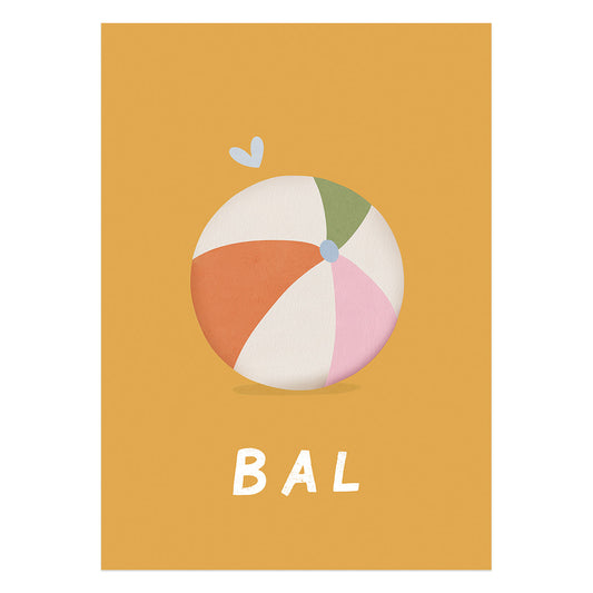 Woorden poster: Bal