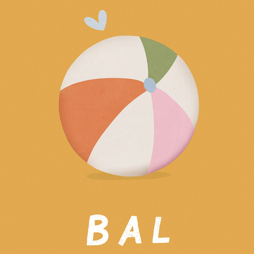Woorden poster: Bal