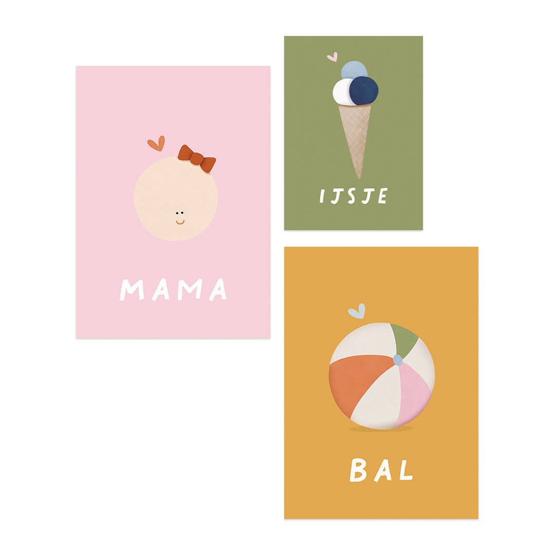 Woorden poster: Mama