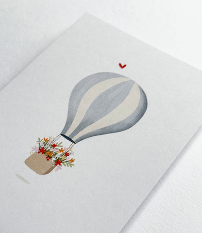 Kaartje Bloemen ballon
