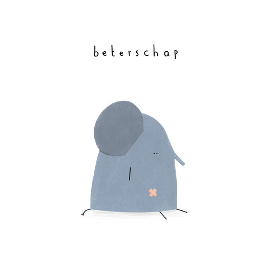 Gevouwen kaart: Beterschap