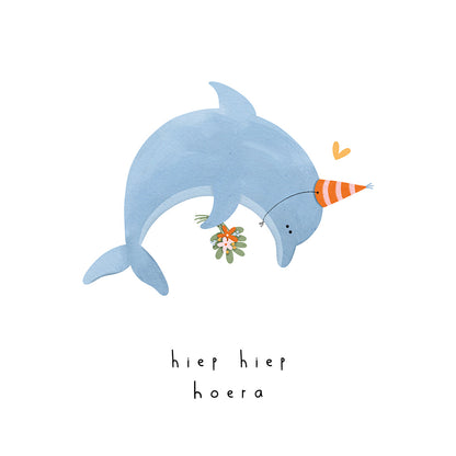 Gevouwen kaart: Dolfijn