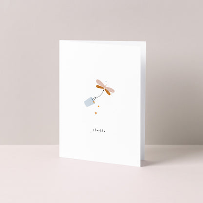 Gevouwen kaart: Emmertje troost