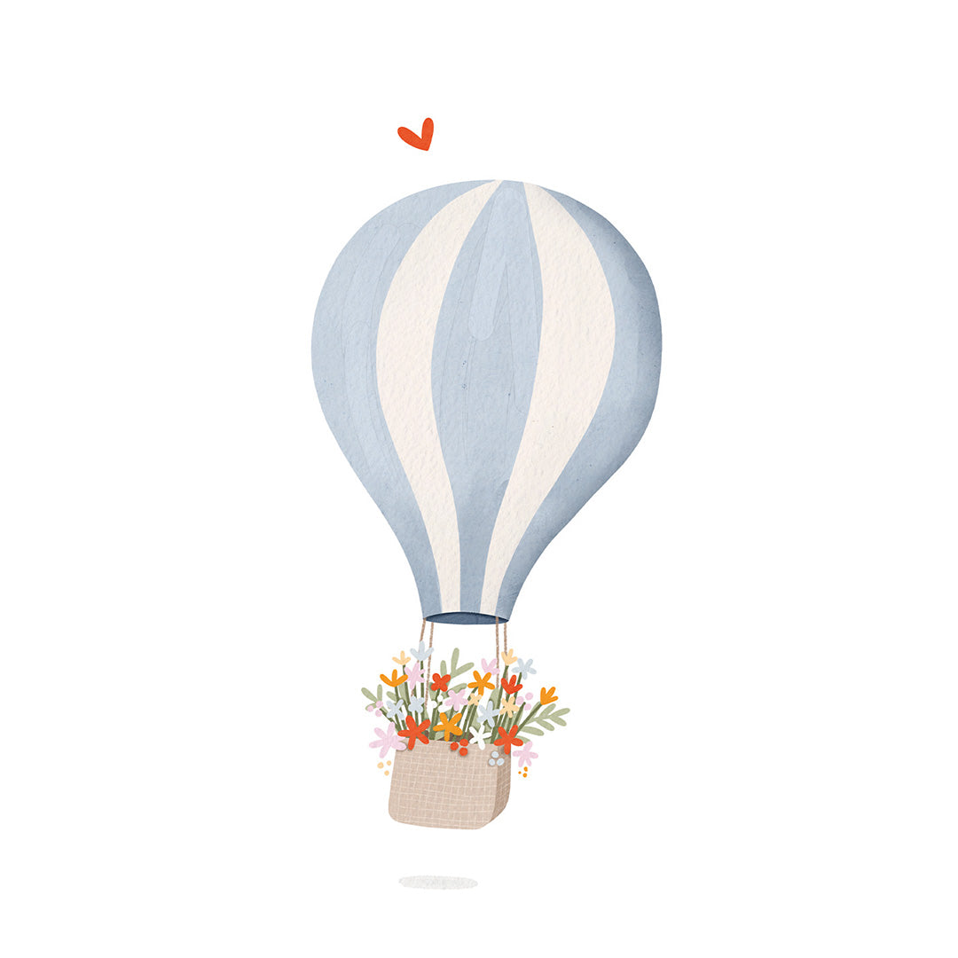 Kaartje Bloemen ballon