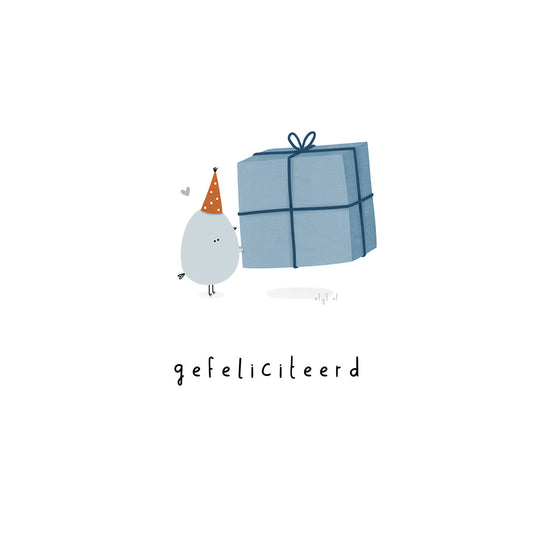 Gevouwen kaart: Groot cadeautje