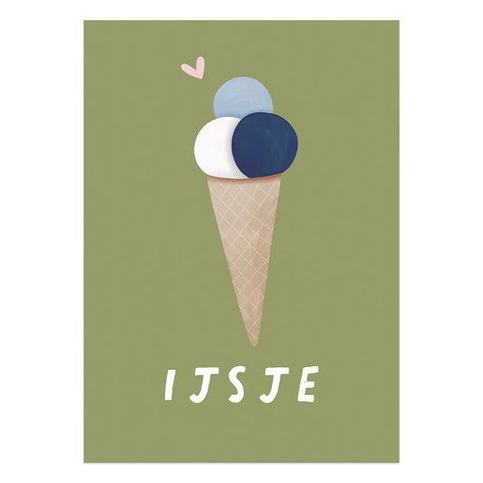 Woorden poster: IJsje jongen