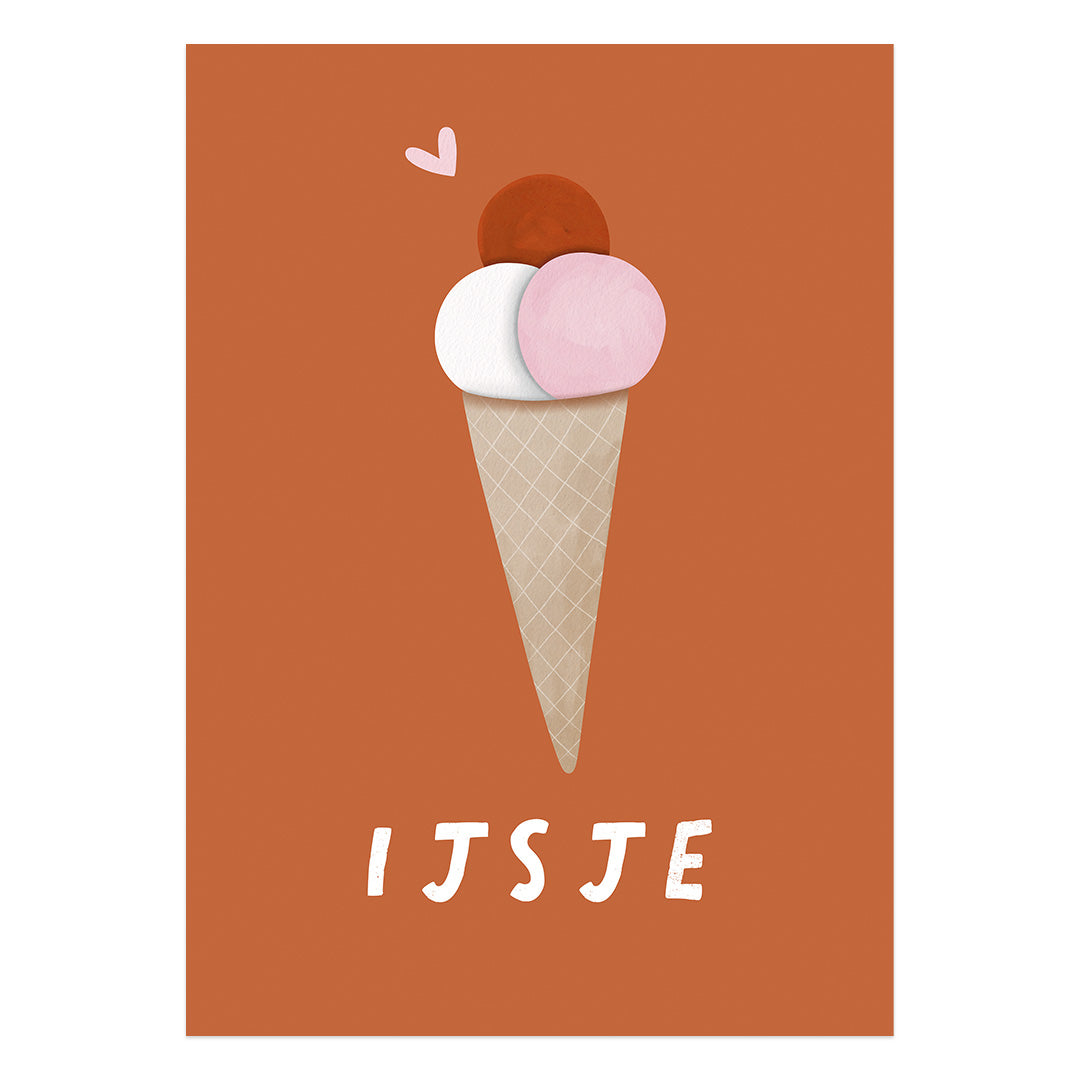 Woorden poster: IJsje meisje