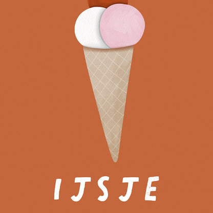 Woorden poster: IJsje meisje