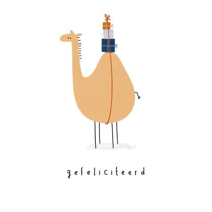 Gevouwen kaart: Kamelenfeest