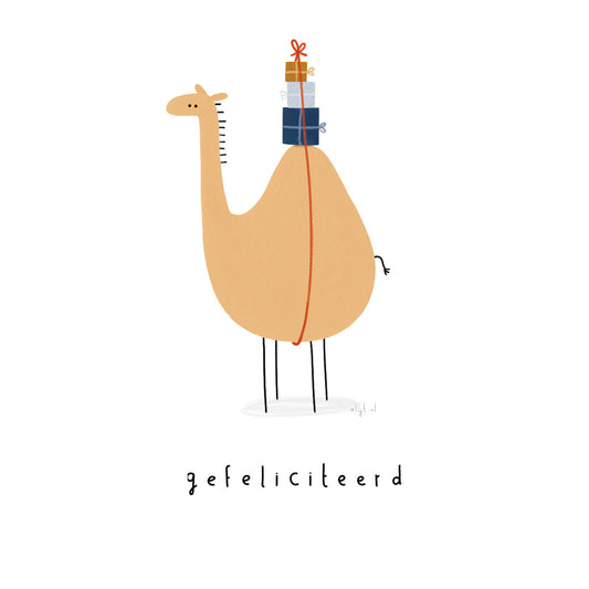 Gevouwen kaart: Kamelenfeest