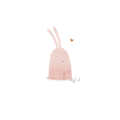 A4 Art Print mevrouw konijn