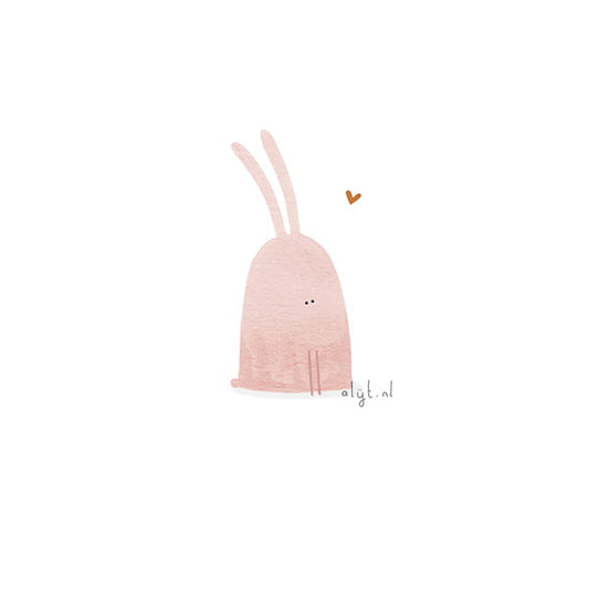 A4 Art Print mevrouw konijn