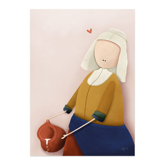 A4 poster - Melkmeisje