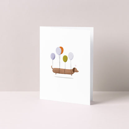 Gevouwen kaart: Op naar het feestje NIEUW