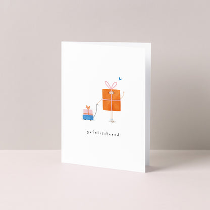 Gevouwen kaart: Cadeautjespak
